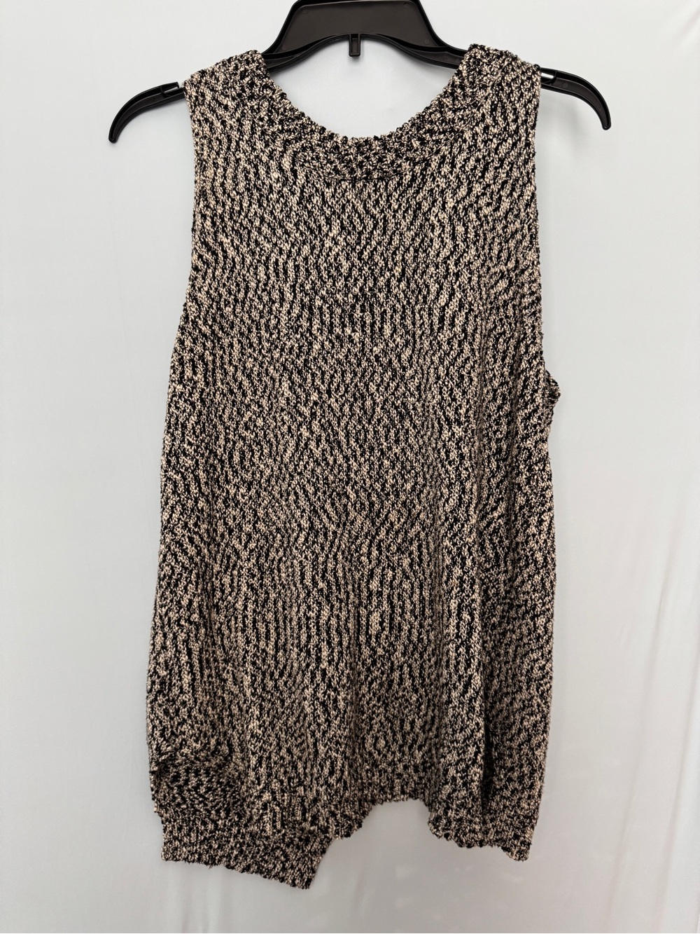 ROI Medium Womens Sleeveless Cotton Sweater Tweed/Knit Open Back